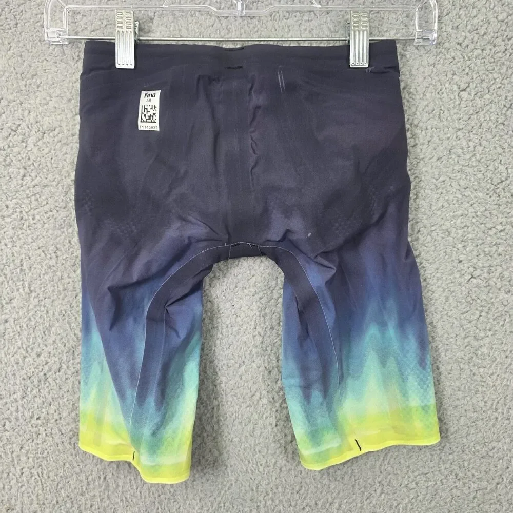 TYR VENZO Men's Lightweight Jammer Size 22 Lime Navy